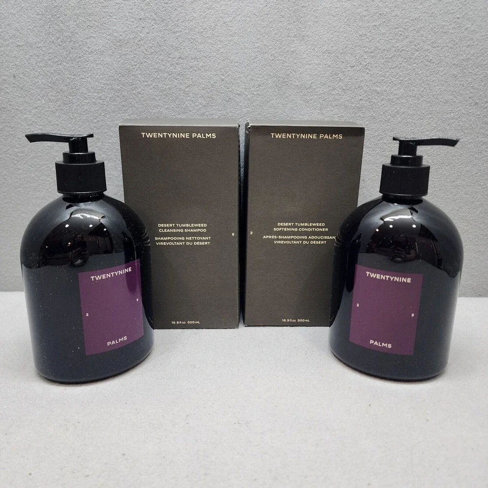 Twentynine Palms Desert Tumbleweed Shampoo Conditioner Set Sage 16.9oz NEW